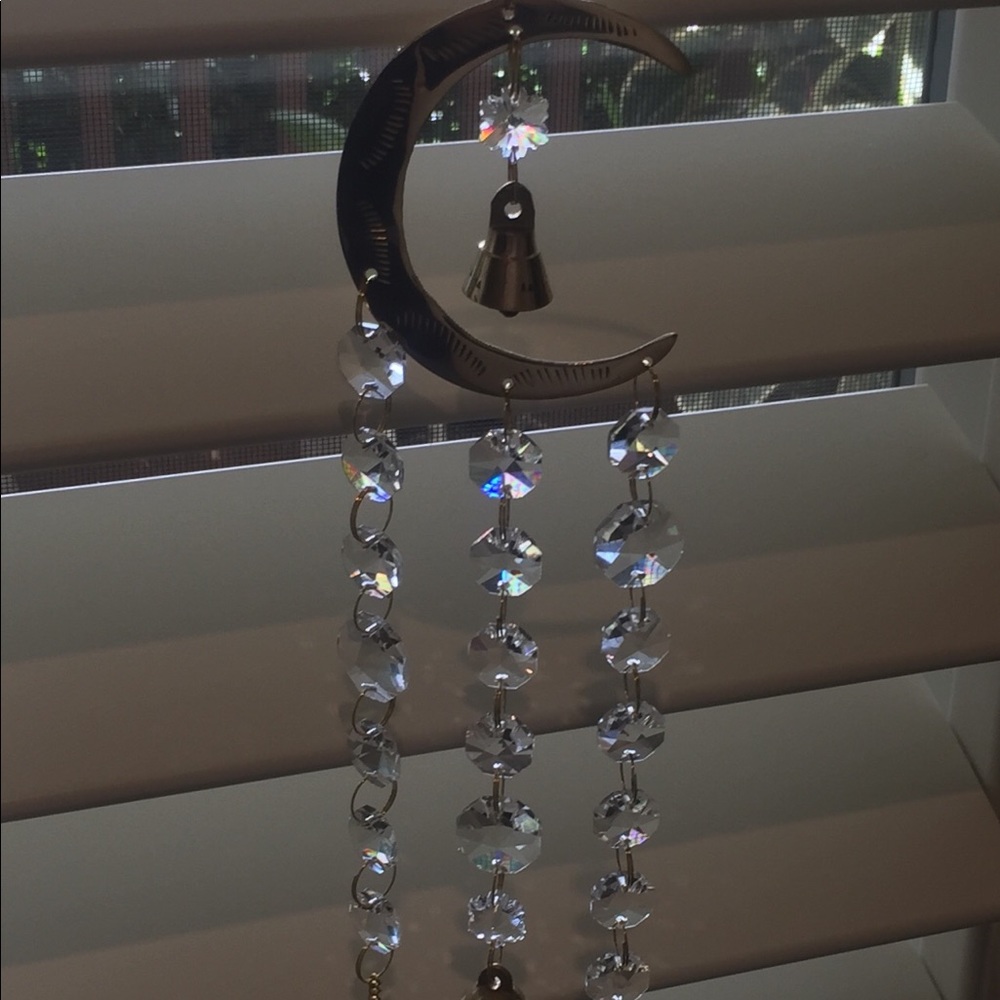 Moon windchime sun catcher suncatcher mobile boho - Picture 7 of 8